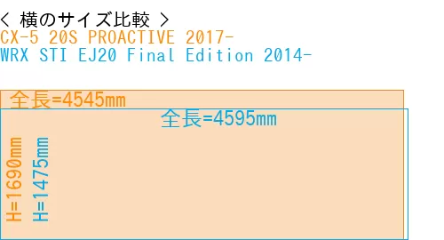 #CX-5 20S PROACTIVE 2017- + WRX STI EJ20 Final Edition 2014-
